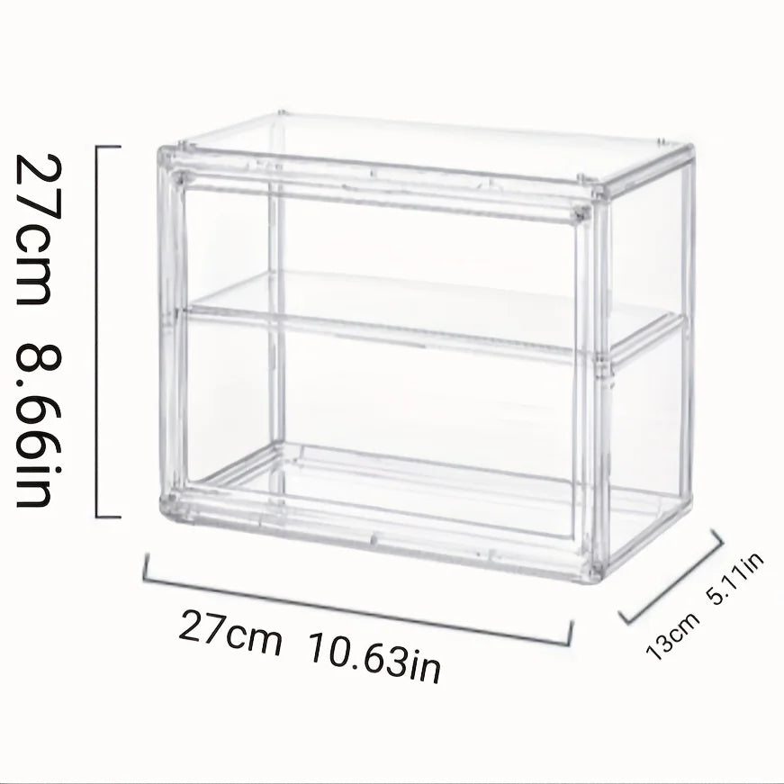 Luxury Multi-Layer Display Cabinet – Organizer for Action Figures, Bags & Bathroom Items, Transparent Dustproof Storage Box