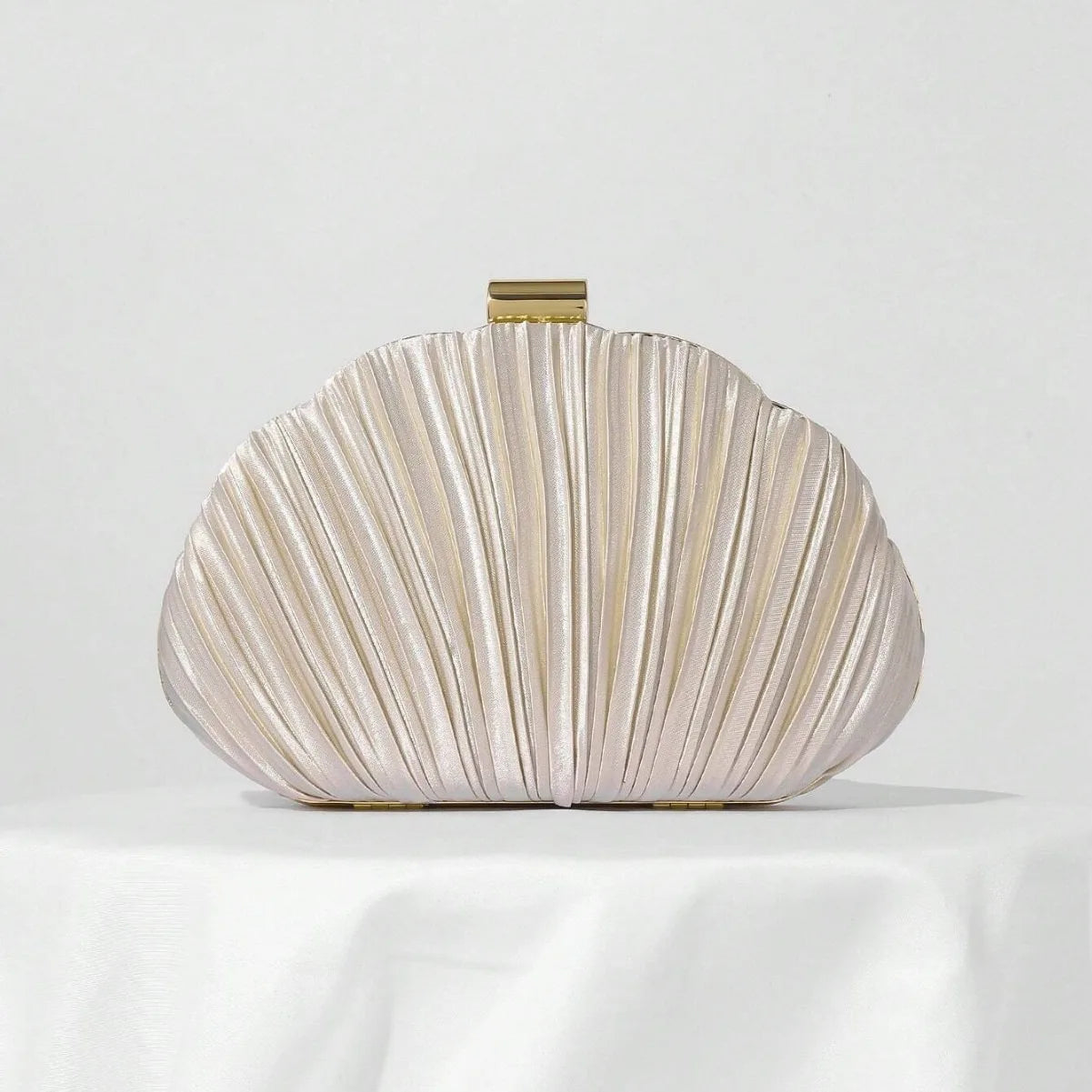 Luxury Pleated Women Evening Bags Clutch Bag Chain Messenger Shoulder Party Dress Shell Handbag Wedding Purses and Handbags