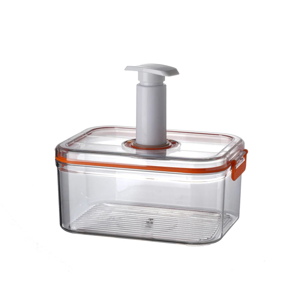 Vacuum Fresh-keeping Box Refrigerator Sealed Canister Microwavable Transparent Food Storage Container Kitchen Organizer Bento