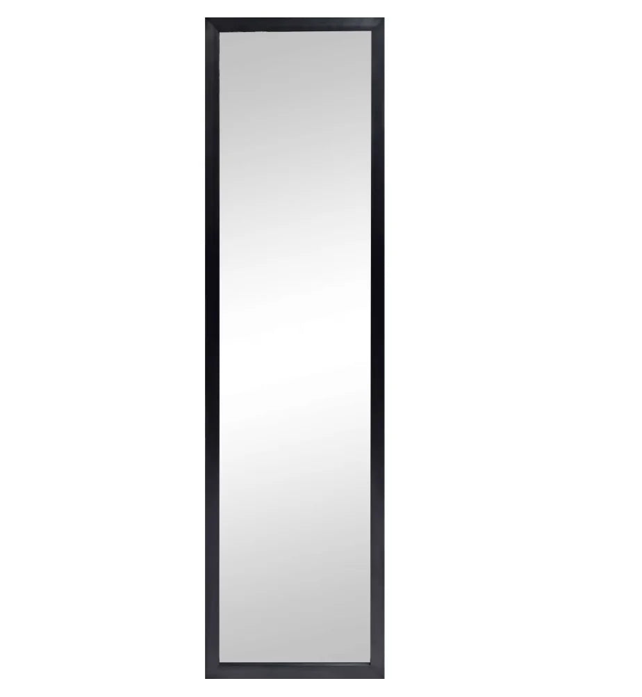 13.5" x 49.5" Full-Length Rectangular Black Mirror