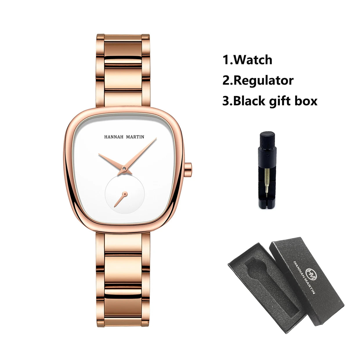 36mm New Women Watches US Local Shipping Rose Gold Black Simple Japan Quartz Ladies Stainless Steel Ultra Thin Waterproof Watch