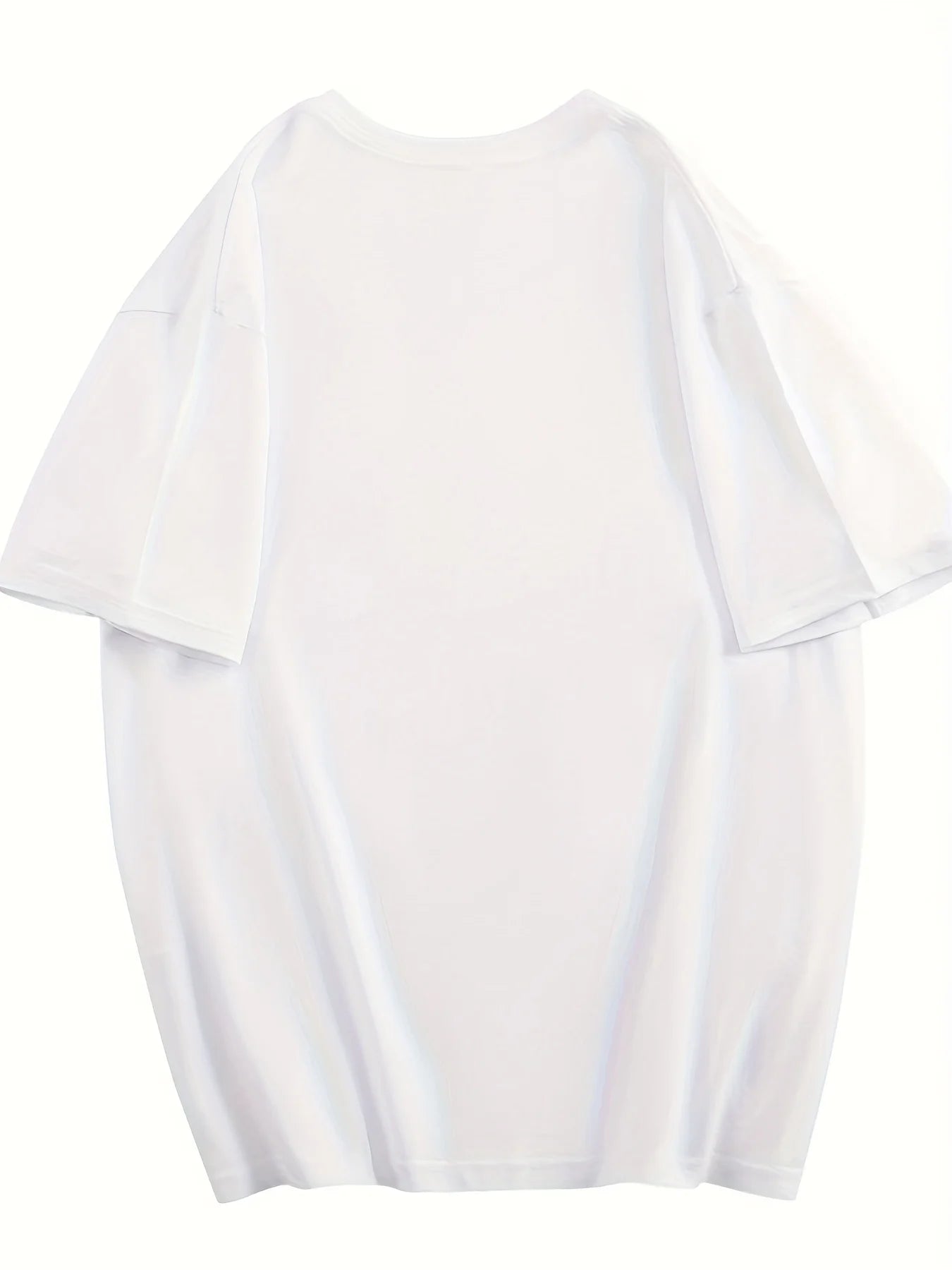 Women's Y2K White T-Shirt - Soft Pure Summer Top with Red Apple Core Heart Graphic - Loose Fit Casual Everyday Shirt for