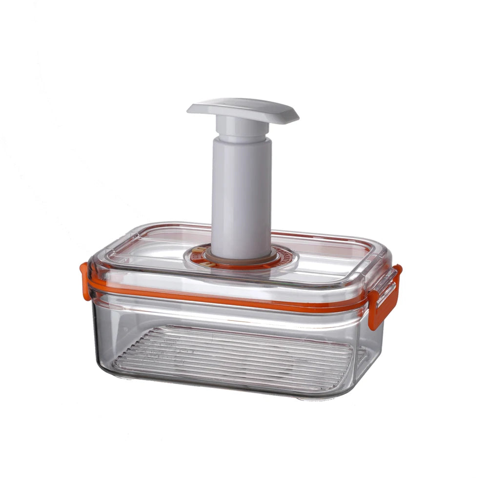 Vacuum Fresh-keeping Box Refrigerator Sealed Canister Microwavable Transparent Food Storage Container Kitchen Organizer Bento