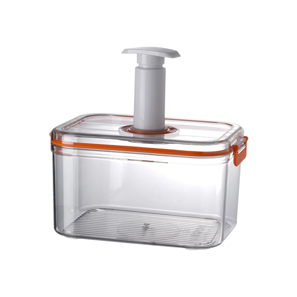 Vacuum Fresh-keeping Box Refrigerator Sealed Canister Microwavable Transparent Food Storage Container Kitchen Organizer Bento
