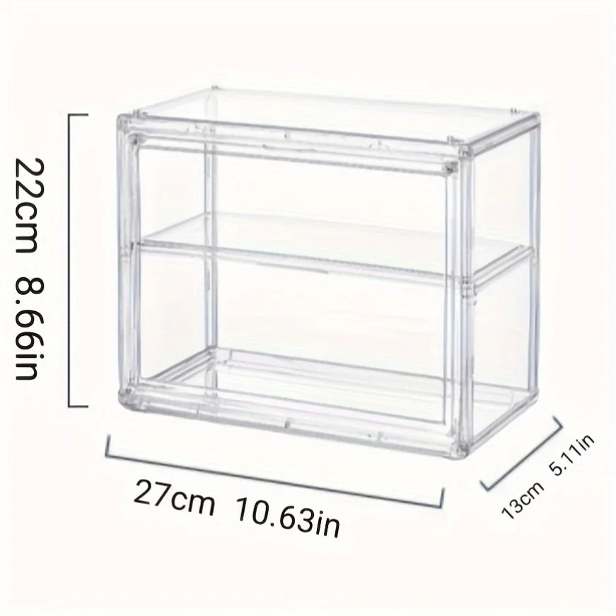 Luxury Multi-Layer Display Cabinet – Organizer for Action Figures, Bags & Bathroom Items, Transparent Dustproof Storage Box