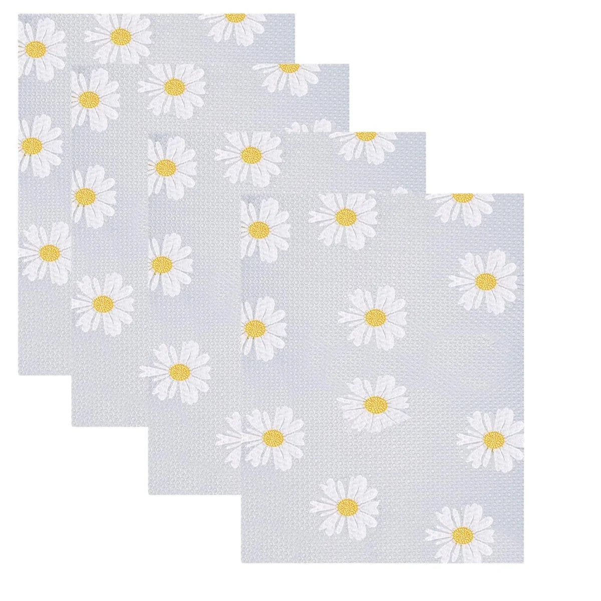 4pcs Washable Refrigerator Mats, Waterproof & Oil-Repellent Organizer Liners for Fridge Freezer Shelves Drawers.