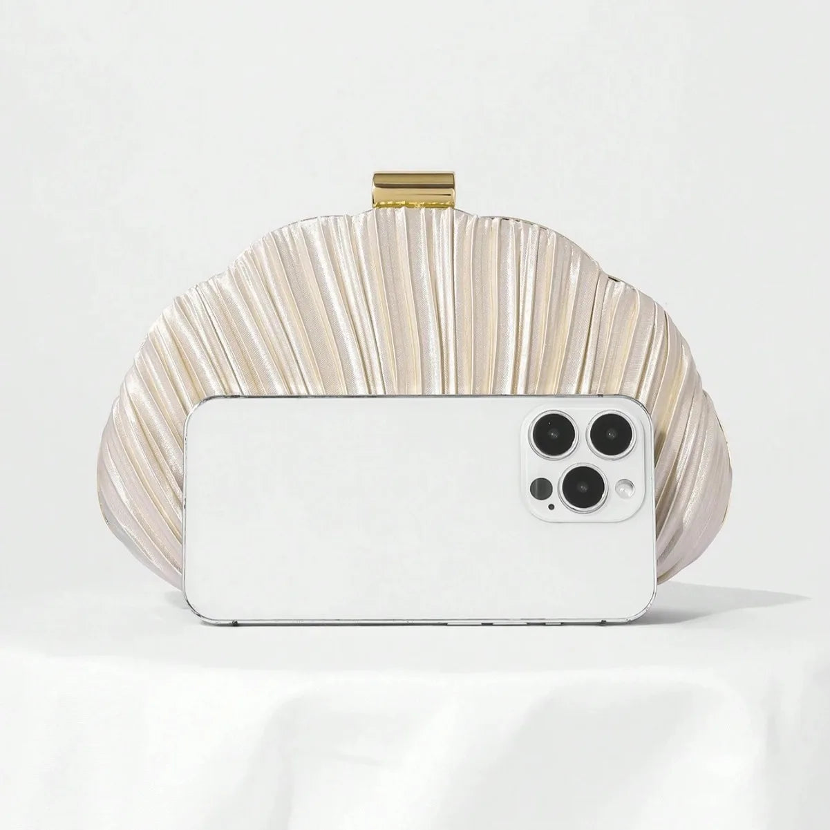 Luxury Pleated Women Evening Bags Clutch Bag Chain Messenger Shoulder Party Dress Shell Handbag Wedding Purses and Handbags